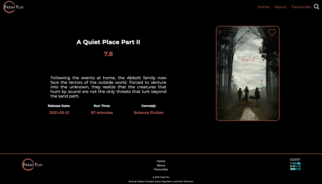 fresh flix desktop movieinfo