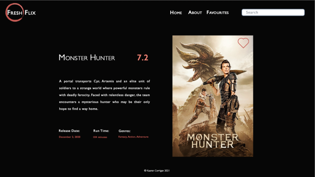 fresh flix desktop movie info mockup